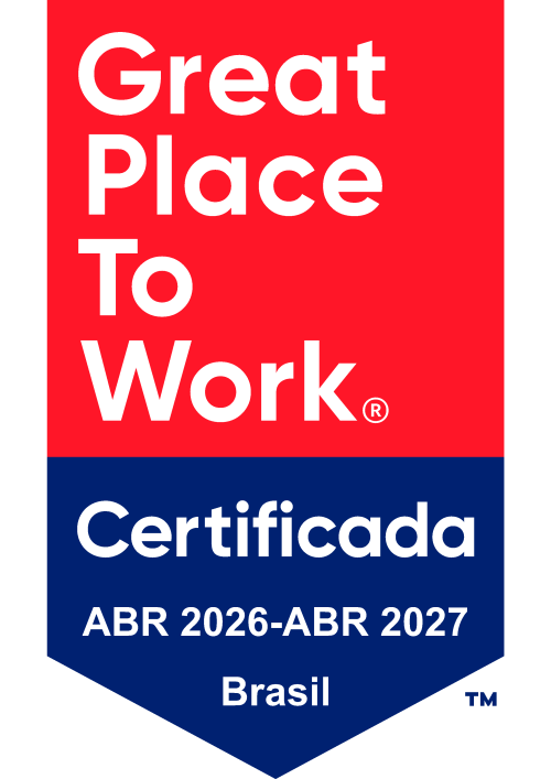 Selo Great Place to Work Brasil — Certificada, abril 2026 a abril 2027
